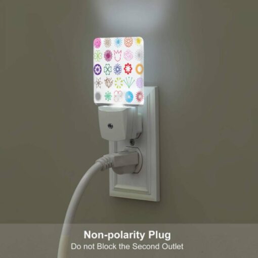 Night Light Set Of 2, A Collection Of Flower Icons In Various Colors. -Acrylic Night Light Shop db92a0762c6cc0de7156182bd4c63521b38eff6a