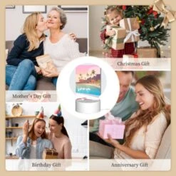 Round Acrylic Night Light, A Colorful Cartoon Of A Beach With A House And Palm Trees. -Acrylic Night Light Shop dbbf89b567425b741d26fe70c6ca9f521bfa9a32