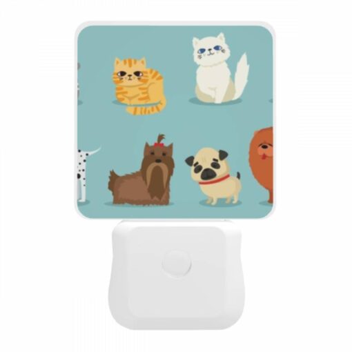 Night Light, A Collection Of Different Colored Cats And Dogs. -Acrylic Night Light Shop dbd2a325d15c5e98efba2ce3ab2e53de821ff4d2