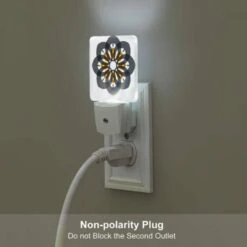 Night Light Set Of 2, A Black And White Flower With Orange And White Accents. 4 Night Light Set Of 2, A Black And White Flower With Orange And White Accents. -Acrylic Night Light Shop dc03d9f5f161f1cf68bd5f92d8d9fe20f592ff21