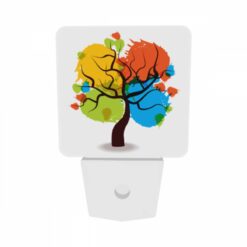Night Light Set Of 2, A Tree With Four Different Colored Leaves. -Acrylic Night Light Shop dc888a1c3cd7e0d43f5ada7c26c8707998a29126