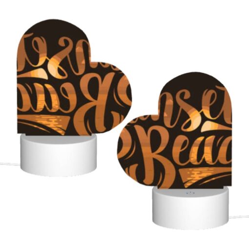 Love Acrylic Night Light, A Sunset Beach Sign With A Boat On It. -Acrylic Night Light Shop dc9f6e923696e3864411490602577b47e05037fb