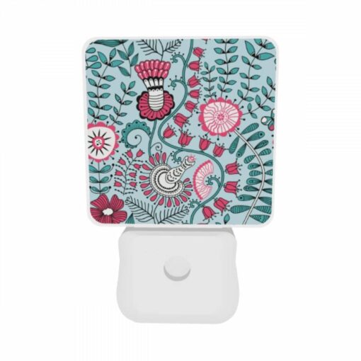 Night Light Set Of 2, A Colorful Floral Pattern With Pink -Acrylic Night Light Shop dd2f26c4f135f1a09249ddb1d441f67e9279dc75