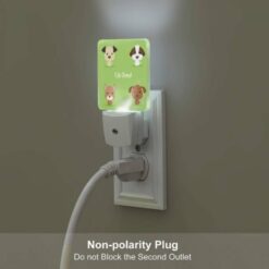 Night Light Set Of 2, Four Different Colored Dogs Are Shown In A Row. -Acrylic Night Light Shop dd363374f2b98a059836577360384f1534a77f5a