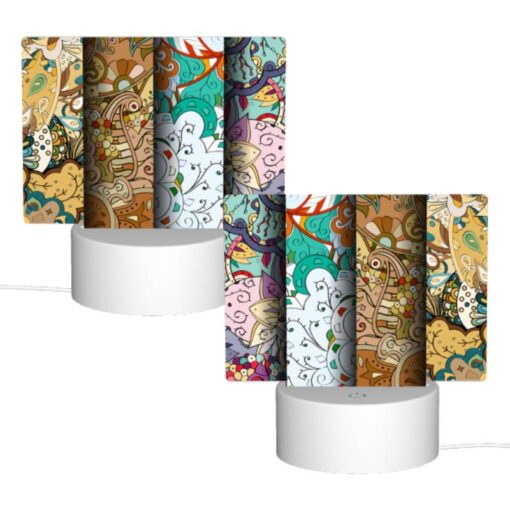 Rectangular Acrylic Night Light, Four Different Colored Designs Of A Dragon. -Acrylic Night Light Shop dd85d988140015bb5f7db18d6c45edc767f38a27