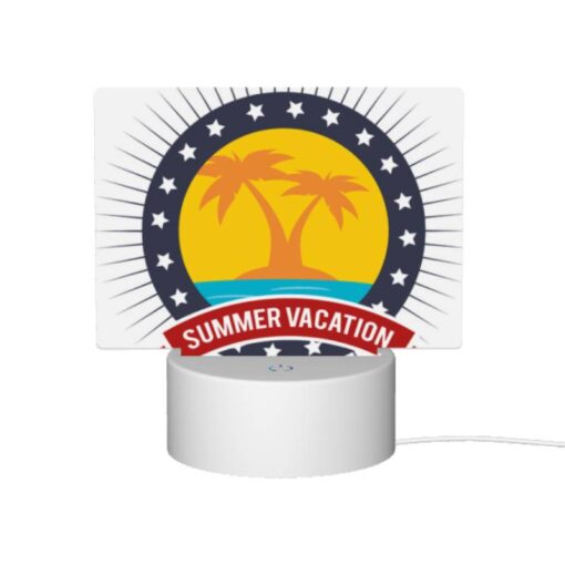 Rectangular Acrylic Night Light, A Logo For Summer Vacation. -Acrylic Night Light Shop ddaa4b5d511439db1c09a41ed8775fd9fe3526cd
