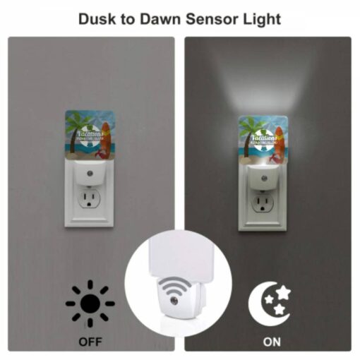 Night Light Set Of 2, A Vacations Logo With A Palm Tree And A Surfboard. -Acrylic Night Light Shop ddf5e3e82f8a3da5db0a89c4d80e135a55951bbb