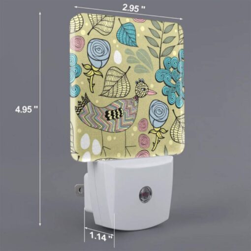 Night Light Set Of 2, A Colorful Bird With A Yellow Beak Stands In Front Of A Leafy Plant. -Acrylic Night Light Shop ddf947405ee3d37a97f2cd5e1cc48f7dc2e849b4