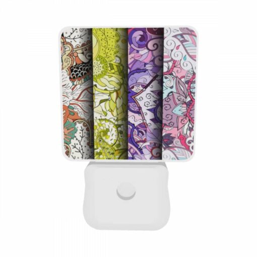 Night Light Set Of 2, Three Colorful Designs Of Flowers Are Displayed On A Wall. -Acrylic Night Light Shop dea3b4e267586f6f9bacee2329659cbf6eee6214