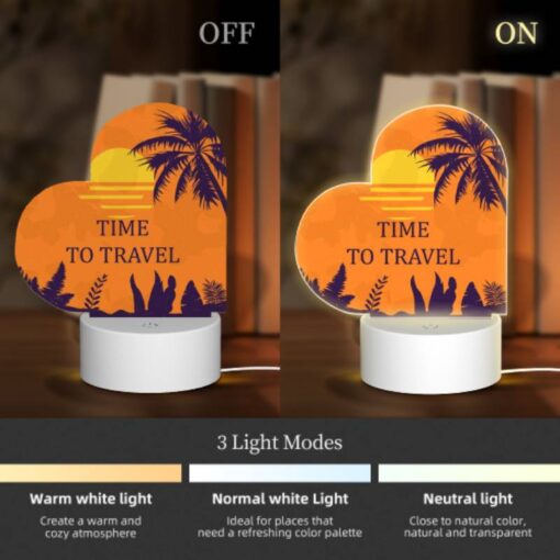 Love Acrylic Night Light, A Sunset With A Palm Tree In The Background. -Acrylic Night Light Shop df11a0ded9c330d4d8d37e48b368d66941264f2f