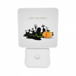 Night Light Set Of 2, A Halloween Poster With A Pumpkin And A Cross. -Acrylic Night Light Shop df3163295967e6a7ac7a96341693a8d17454a026