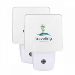 Night Light Set Of 2, A Logo For A Traveling Company.