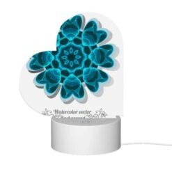 Love Acrylic Night Light, A Blue And White Flower With A Blue Background. -Acrylic Night Light Shop df5f79170e594090f61bd1dd38a9b0471da71529