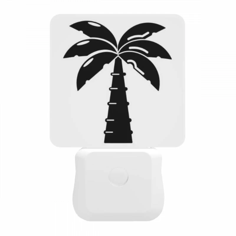 Night Light, A black and white image of a palm tree. Night Light, A Black And White Image Of A Palm Tree. -Acrylic Night Light Shop dfa7cb7ae7f8eab42181a74636ec08d3298d93ff