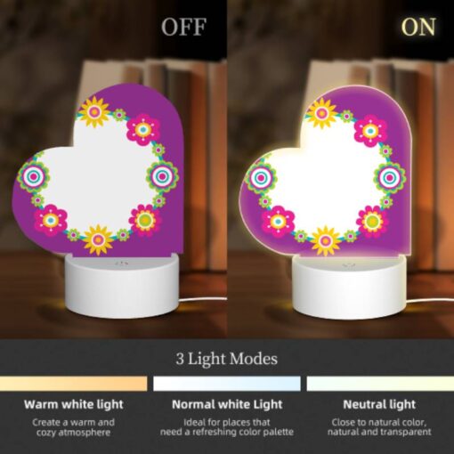 Love Acrylic Night Light, A Purple Background With A Yellow Sunflower Design. -Acrylic Night Light Shop e17f1620ec0a49f316eadc0f43bcac43a3a5610e