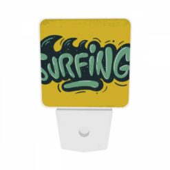 Night Light Set Of 2, A Yellow And Green Surfing Sign. -Acrylic Night Light Shop e18076bf38a3cd64abc0b6b6681d7385f4bb97b4