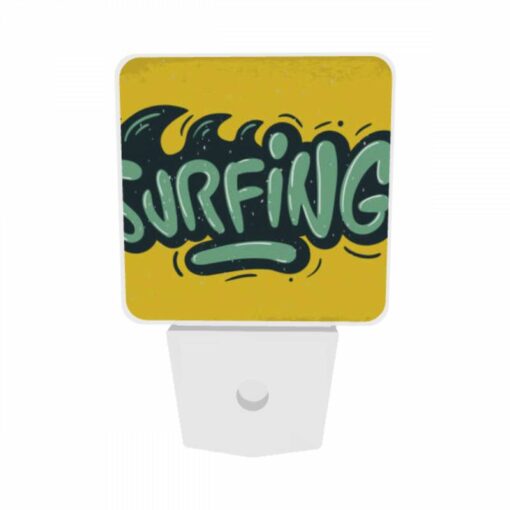 Night Light Set Of 2, A Yellow And Green Surfing Sign. -Acrylic Night Light Shop e18076bf38a3cd64abc0b6b6681d7385f4bb97b4