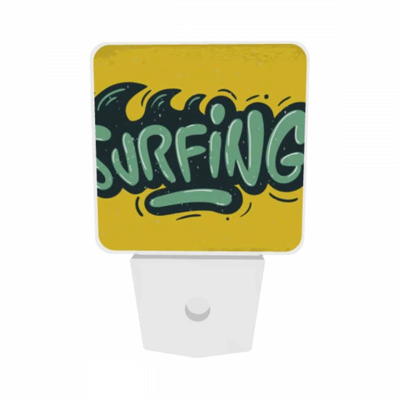 Night Light Set of 2, A yellow and green surfing sign. Night Light Set Of 2, A Yellow And Green Surfing Sign. -Acrylic Night Light Shop e18076bf38a3cd64abc0b6b6681d7385f4bb97b4