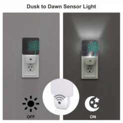Night Light Set Of 2, A Tree With Green Leaves And Blue Butterflies. -Acrylic Night Light Shop e1d55506130b8776a6924e68b653e1af32a37b58