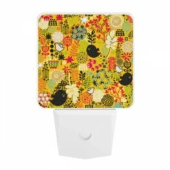 Night Light, A Colorful Pattern Of Birds And Flowers. -Acrylic Night Light Shop e24a271cd36546dee12c60dec593595984b21a32