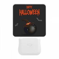 Night Light, A Black And White Image Of A Bomb With A Witch's Hat On It. -Acrylic Night Light Shop e2713b8a3851a9d40ec86b152228b1f0ed46de8c