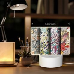 Rectangular Acrylic Night Light, Three Colorful Designs Are Displayed On A Wall. -Acrylic Night Light Shop e291705b9892e413cb28e88d24ddc3815afd7a91