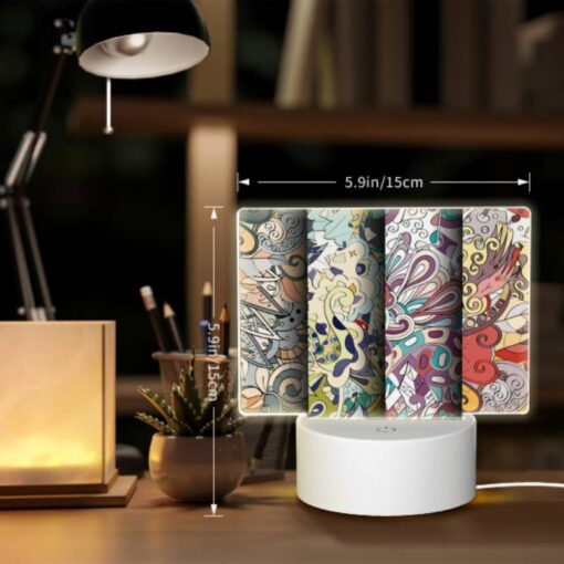 Rectangular Acrylic Night Light, Three Colorful Designs Are Displayed On A Wall. -Acrylic Night Light Shop e291705b9892e413cb28e88d24ddc3815afd7a91
