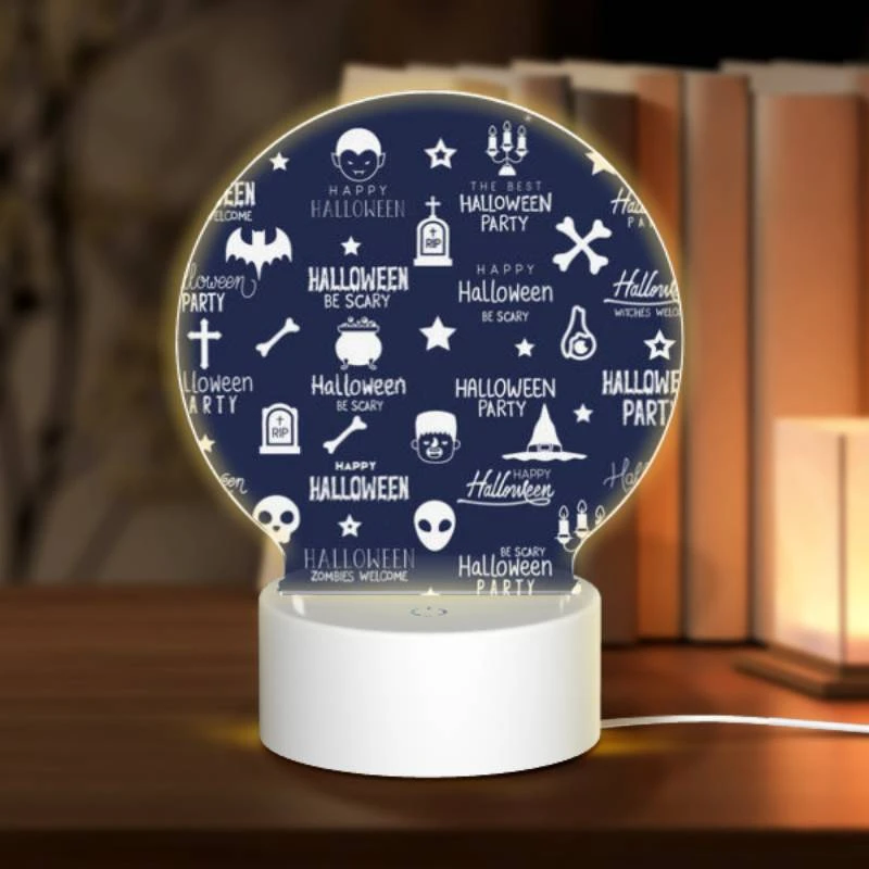 Round Acrylic Night Light, A collection of Halloween party elements. Round Acrylic Night Light, A Collection Of Halloween Party Elements. -Acrylic Night Light Shop e2cdb1cb81922865c9cd0acbbc952be41390d4f3