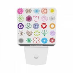 Night Light Set Of 2, A Collection Of Flower Icons In Various Colors. -Acrylic Night Light Shop e34ace1cccd4738b683813b24cf3164b51398944