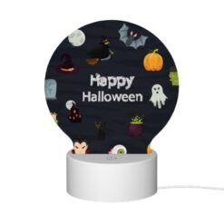 Round Acrylic Night Light, A Collection Of Halloween Symbols And Images. -Acrylic Night Light Shop e3daa2187c274dffbd6fd0a397f54ed7e5d9db57