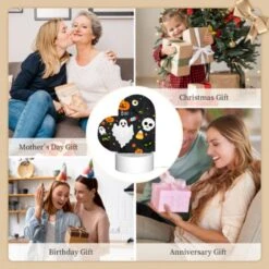 Love Acrylic Night Light, A Cartoon Of A Ghost With A Banner That Says "boo". -Acrylic Night Light Shop e41000a00911e0b6f5f709838abfcfa599b8804e