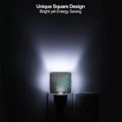 Night Light Set Of 2, A Tree With Green Leaves And Blue Butterflies. 3 Night Light Set Of 2, A Tree With Green Leaves And Blue Butterflies. -Acrylic Night Light Shop e482cf89334d5840bb6884aee32719afe445a47b