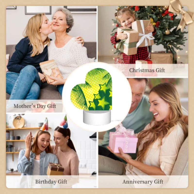 Love Acrylic Night Light, A green star is surrounded by other green stars. Love Acrylic Night Light, A Green Star Is Surrounded By Other Green Stars. -Acrylic Night Light Shop e5a097ad1f6e42eefaa028023b26a25cc9bfa446