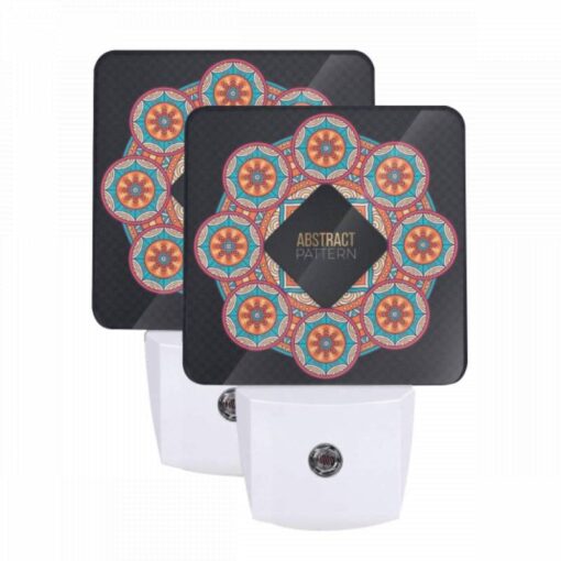 Night Light Set Of 2, A Colorful Abstract Pattern Is Displayed In A Circle. -Acrylic Night Light Shop e5ab6cfcf057b0290beaf63e2c6acdf90a4c669c