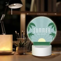 Round Acrylic Night Light, A Poster Advertising Summer Holidays. -Acrylic Night Light Shop e5b439c587bedcf5a2c065856b9e0789aff7bcd7