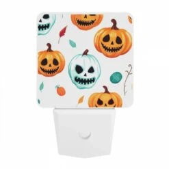 Night Light, A Pattern Of Pumpkins With Smiling Faces And Leaves. -Acrylic Night Light Shop e5c3ec116d87e37698d68130a2ae6938d0720c2b