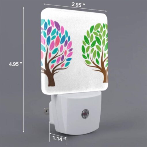 Night Light, Two Trees With Different Colored Leaves. -Acrylic Night Light Shop e61df4b8eb86725f1652753f2654a1ccc19338f6