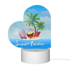 Love Acrylic Night Light, A Cartoon Of A Beach With A Palm Tree -Acrylic Night Light Shop e62a1d722db1d178529e19cb845a52d63eef42fe
