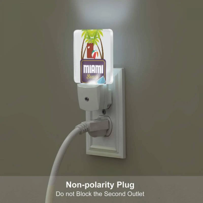 Night Light Set of 2, A sign for Miami Beach with a beach ball and a suitcase. Night Light Set Of 2, A Sign For Miami Beach With A Beach Ball And A Suitcase. -Acrylic Night Light Shop e65c43cad656117e762ffc3e055b43fefe13fa9a