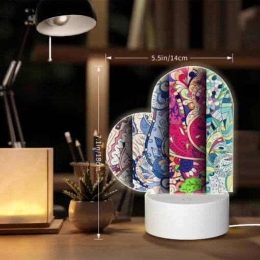 Love Acrylic Night Light, Four Different Colored Paintings Of Flowers. -Acrylic Night Light Shop e6650994b8aed4e8c8d09c1d8ea313fd2b98e591