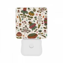 Night Light Set Of 2, A Colorful Floral Pattern With A Variety Of Flowers And Leaves. -Acrylic Night Light Shop e6892d3aeb8c1bd69c2d46449e98f7007f7e1884