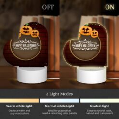 Love Acrylic Night Light, A Round Sign With A Happy Halloween Message. -Acrylic Night Light Shop e745e007db7a5a49f1c7ee4dc064d32aa7307d98