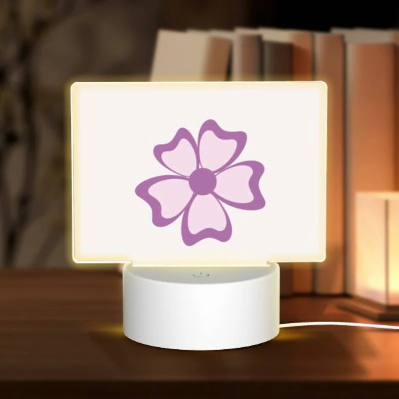 Rectangular Acrylic Night Light, A pink flower with purple petals. Rectangular Acrylic Night Light, A Pink Flower With Purple Petals. -Acrylic Night Light Shop e7599ff6d46a869739c60c3dc5ae45d727729930