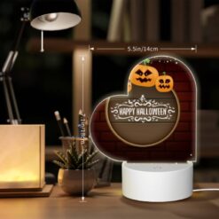 Love Acrylic Night Light, A Round Sign With A Happy Halloween Message. -Acrylic Night Light Shop e79dfd934de79216ae3cc333e557fa87833a800c