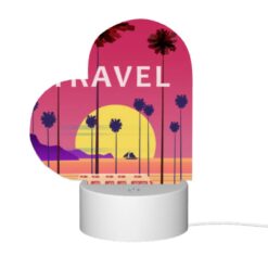 Love Acrylic Night Light, A Colorful Travel Poster Featuring A Bus And Palm Trees. -Acrylic Night Light Shop e7b82b4a1898e70a4fabd2bf282e671194092855