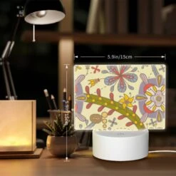 Rectangular Acrylic Night Light, A Colorful Flower Design With A Yellow Bowl In The Center. 5 Rectangular Acrylic Night Light, A Colorful Flower Design With A Yellow Bowl In The Center. -Acrylic Night Light Shop e89ce9f09643e9abd0397961c04e52ec1dd4f707