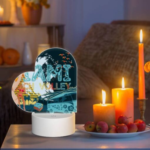 Love Acrylic Night Light, A Woman In A Bikini Is Standing In Front Of A Beach Volleyball Net. -Acrylic Night Light Shop e8e42ea4b56560b2c4d3c9868ba6283b355b6c86