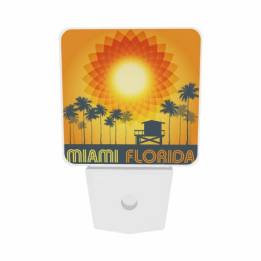 Night Light Set Of 2, A Sunny Day In Miami Florida. -Acrylic Night Light Shop e90c0f27898b54246a66314aa7a827b6f296d632