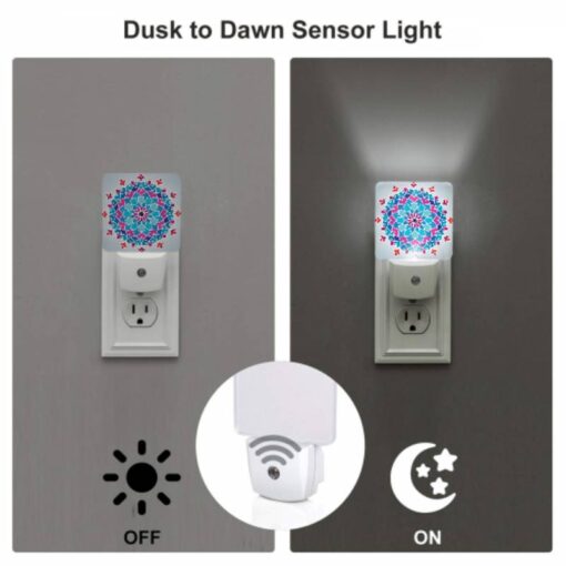 Night Light Set Of 2, A Colorful Blue And Purple Flower Design. -Acrylic Night Light Shop e94ceb149666cee60ecdeec2a8ffe67bf6ea9ec2