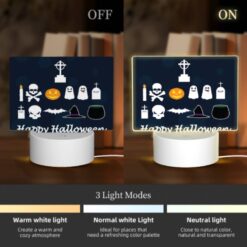 Rectangular Acrylic Night Light, A Collection Of Halloween Symbols And Decorations. -Acrylic Night Light Shop e973be2d3b297fa1794b88bc5ef26065dc75802d